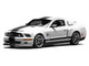 2007 Ford Mustang Shelby GT500 Super Snake Performance White with Matt Black Stripes 1/64 Diecast Model Car MotorHelix & Greenlight GL-1251006A