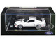 2007 Ford Mustang Shelby GT500 Super Snake Performance White with Matt Black Stripes 1/64 Diecast Model Car MotorHelix & Greenlight GL-1251006A