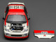 Honda Civic Type R EK9 RHD Right Hand Drive #925 Idemitsu Motion White and Red 1/64 Diecast Model Car MotorHelix M65040 Honda Civic Type R EK9 RHD Right Hand Drive #925 Idemitsu Motion White and Red 1/64 Diecast Model Car MotorHelix M65040