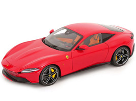 2019 Ferrari Roma Red with Orange Interior 1/18 Diecast Model Car Polistil 18FE02040-WB