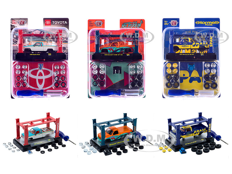Model Kit 3 piece Car Set Release #88 Limited Edition to 4800 pieces Worldwide 1/64 Diecast Model Cars M2 Machines 37000-88