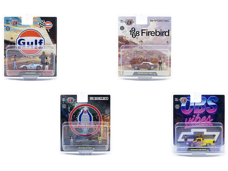 Auto News Release 20 Set of 4 Cars Limited Edition to 4500 pieces Worldwide 1/64 Diecast Model Cars M2 Machines 67500-21