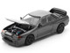 GTR R32 RHD Right Hand Drive Dark Chrome The Dark Chrome Series 1/64 Diecast Model Car Pop Race PRDC002