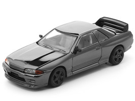 GTR R32 RHD Right Hand Drive Dark Chrome The Dark Chrome Series 1/64 Diecast Model Car Pop Race PRDC002