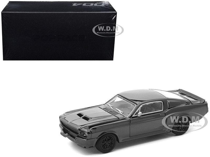 Shelby Mustang GT500 Dark Chrome The Dark Chrome Series 1/64 Diecast Model Car Pop Race PRDC004