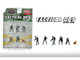 Tactical Ops Alpha Team 6 piece Diecast Figure Set 6 Figures Limited Edition for 1/64 Scale Models American Diorama AD-2440MJ