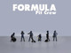 Formula Pit Crew Team Blue 6 piece Diecast Figure Set 6 Figures Limited Edition for 1/64 Scale Models American Diorama AD-2442MJ
