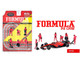 Formula Pit Crew Team Red 6 piece Diecast Figure Set 6 Figures Limited Edition for 1/64 Scale Models American Diorama AD-2443MJ Formula Pit Crew Team Red 6 piece Diecast Figure Set 6 Figures Limited Edition for 1/64 Scale Models American Diorama AD-2443MJ