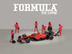 Formula Pit Crew Team Red 6 piece Diecast Figure Set 6 Figures Limited Edition for 1/64 Scale Models American Diorama AD-2443MJ Formula Pit Crew Team Red 6 piece Diecast Figure Set 6 Figures Limited Edition for 1/64 Scale Models American Diorama AD-2443MJ