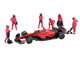 Formula Pit Crew Team Red 6 piece Diecast Figure Set 6 Figures Limited Edition for 1/64 Scale Models American Diorama AD-2443MJ Formula Pit Crew Team Red 6 piece Diecast Figure Set 6 Figures Limited Edition for 1/64 Scale Models American Diorama AD-2443MJ