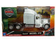 Peterbilt 379 Truck Tractor Silver Metallic Long Haul Trucker Series 1/32 Diecast Model New Ray 52803B
