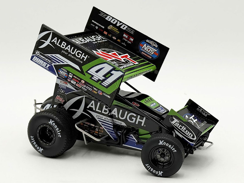 Winged Sprint Car #41 Carson Macedo Albaugh Jason Johnson Racing 2026 1/18 Diecast Model Car ACME A1826007