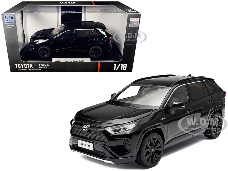 2023 Toyota Rav4 Hybrid Black 1/18 Diecast Model Car Heimanba H1062BK