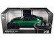 BMW M3 CS LCI Green Metallic with Matt Black Top and Hood Stripes 1/18 Diecast Model Car Heimanba H1292GRN