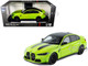 BMW M3 CS LCI Lime Green Metallic with Matt Black Top and Hood Stripes 1/18 Diecast Model Car Heimanba H1292LGRN BMW M3 CS LCI Lime Green Metallic with Matt Black Top and Hood Stripes 1/18 Diecast Model Car Heimanba H1292LGRN