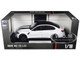 BMW M3 CS LCI White Metallic with Matt Black Top and Hood Stripes 1/18 Diecast Model Car Heimanba H1292W
