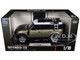 Land Rover Defender 110 Green Metallic with White Top and Roof Rack 1/18 Diecast Model Car Heimanba Q1002A-GRN Land Rover Defender 110 Green Metallic with White Top and Roof Rack 1/18 Diecast Model Car Heimanba Q1002A-GRN