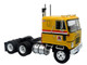 1970 GMC Astro 95 Tractor with Dry Van Trailer Ryder Truck Rental Yellow with Stripes North American Vintage Truck Collection Limited Edition to 504 pieces Worldwide 1/43 Diecast Model Iconic Replicas 43-0662