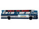 1963 GM TDH 5303 Transit Bus MTA New York City Surface Transit Blue Two Tone with Graphics The Bus & Motorcoach Collection Limited Edition to 504 pieces Worldwide 1/43 Plastic Model Iconic Replicas 43-0666