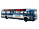 1963 GM TDH 5303 Transit Bus MTA New York City Surface Transit Blue Two Tone with Graphics The Bus & Motorcoach Collection Limited Edition to 504 pieces Worldwide 1/43 Plastic Model Iconic Replicas 43-0666