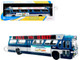 1963 GM TDH 5303 Transit Bus MTA New York City Surface Transit Blue Two Tone with Graphics The Bus & Motorcoach Collection Limited Edition to 504 pieces Worldwide 1/43 Plastic Model Iconic Replicas 43-0666