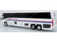 MCI D4520 Commuter Coach Bus Coach USA White with Blue and Red Stripes The Bus & Motorcoach Collection Limited Edition to 504 pieces Worldwide 1/87 (HO) Diecast Model Iconic Replicas 87-0652