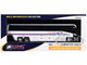 MCI D4520 Commuter Coach Bus Coach USA White with Blue and Red Stripes The Bus & Motorcoach Collection Limited Edition to 504 pieces Worldwide 1/87 (HO) Diecast Model Iconic Replicas 87-0652