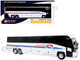 MCI D4520 Commuter Coach Bus Coach USA White with Blue and Red Stripes The Bus & Motorcoach Collection Limited Edition to 504 pieces Worldwide 1/87 (HO) Diecast Model Iconic Replicas 87-0652
