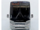 Prevost H3-45 Coach Bus Greyhound Scenicruiser Service White and Raw Metal The Bus & Motorcoach Collection Limited Edition to 504 pieces Worldwide 1/87 (HO) Diecast Model Iconic Replicas 87-0659