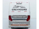Prevost H3-45 Coach Bus Greyhound Scenicruiser Service White and Raw Metal The Bus & Motorcoach Collection Limited Edition to 504 pieces Worldwide 1/87 (HO) Diecast Model Iconic Replicas 87-0659