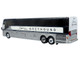 Prevost H3-45 Coach Bus Greyhound Scenicruiser Service White and Raw Metal The Bus & Motorcoach Collection Limited Edition to 504 pieces Worldwide 1/87 (HO) Diecast Model Iconic Replicas 87-0659