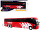 MCI D4520 Commuter Coach Bus Burlington Trailways Red with White Graphics The Bus & Motorcoach Collection Limited Edition to 504 pieces Worldwide 1/87 (HO) Diecast Model Iconic Replicas 87-0661