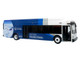 New Flyer Xcelsior XN40 Transit Bus Delta Air Lines 100th Anniversary Blue and White with Graphics The Bus & Motorcoach Collection Limited Edition 1/87 (HO) Diecast Model Iconic Replicas 87-0679