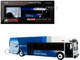 New Flyer Xcelsior XN40 Transit Bus Delta Air Lines 100th Anniversary Blue and White with Graphics The Bus & Motorcoach Collection Limited Edition 1/87 (HO) Diecast Model Iconic Replicas 87-0679