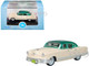 1953 Kaiser Manhattan Stardust Ivory with Jade Green Metallic Top 1/87 (HO) Scale Diecast Model Car Oxford Diecast 87KM53001