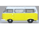 Volkswagen T2 Bay Window Camper Van Saturn Yellow and White 1/148 (N) Scale Diecast Model Car Oxford Diecast NVW016