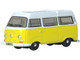 Volkswagen T2 Bay Window Camper Van Saturn Yellow and White 1/148 (N) Scale Diecast Model Car Oxford Diecast NVW016