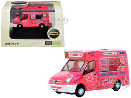 Whitby Mondial Ice Cream Van Tonibell Pink with Graphics 1/76 (OO) Scale Diecast Model Car Oxford Diecast NWM009