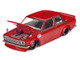 Datsun 510 Street Nismo V3 Red Metallic Designed by Jun Imai Kaido House Special 1/64 Diecast Model Car Mini GT KHMG229
