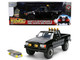 1985 Toyota SR5 Pickup Truck Black with Marty s Skateboard Back to the Future 1985 Movie Hollywood Rides Series 1/24 Diecast Model Car Jada 36479 1985 Toyota SR5 Pickup Truck Black with Marty s Skateboard Back to the Future 1985 Movie Hollywood Rides Series 1/24 Diecast Model Car Jada 36479