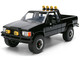 1985 Toyota SR5 Pickup Truck Black with Marty s Skateboard Back to the Future 1985 Movie Hollywood Rides Series 1/24 Diecast Model Car Jada 36479 1985 Toyota SR5 Pickup Truck Black with Marty s Skateboard Back to the Future 1985 Movie Hollywood Rides Series 1/24 Diecast Model Car Jada 36479