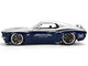 1970 Ford Mustang Boss 429 Iron Stallion Speed Shop Silver and Dark Blue Metallic Bigtime Muscle Series 1/24 Diecast Model Car Jada 36639 1970 Ford Mustang Boss 429 Iron Stallion Speed Shop Silver and Dark Blue Metallic Bigtime Muscle Series 1/24 Diecast Model Car Jada 36639