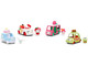 Hello Kitty and Friends Set of 4 Diecast Figures and Cars Hollywood Rides Series Diecast models Jada 37345