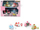 Hello Kitty and Friends Set of 4 Diecast Figures and Cars Hollywood Rides Series Diecast models Jada 37345
