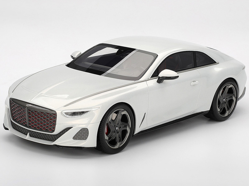 Bentley Batur Bonneville Pearl White Metallic 1/18 Model Car Top Speed TS0671
