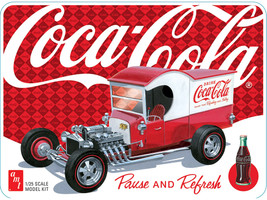 Skill 2 Model Kit Ford Model T Panel Coca Cola with Collector Tin 1/25 Scale Model AMT AMT1523