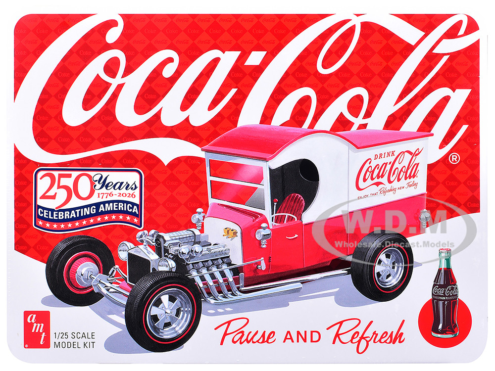 Skill 2 Model Kit Ford Model T Panel "Coca-Cola" with Collector Tin 1/25 Scale Model by AMT