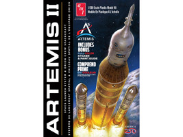 Skill 2 Model Kit NASA Artemis II Space Launch System and Orion Crew Spacecraft 1/200 Scale Model AMT AMT1557M