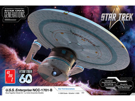 Skill 2 Model Kit U S S Enterprise NCC 1701 B Space Ship Star Trek Generations 1994 Movie 1/1000 Scale Model AMT AMT1560M