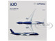 Airbus A350 900 Commercial Aircraft Lufthansa 100 Years D AIXL Blue with Graphics 1/500 Diecast Model Airplane Herpa HE539012 Airbus A350 900 Commercial Aircraft Lufthansa 100 Years D AIXL Blue with Graphics 1/500 Diecast Model Airplane Herpa HE539012